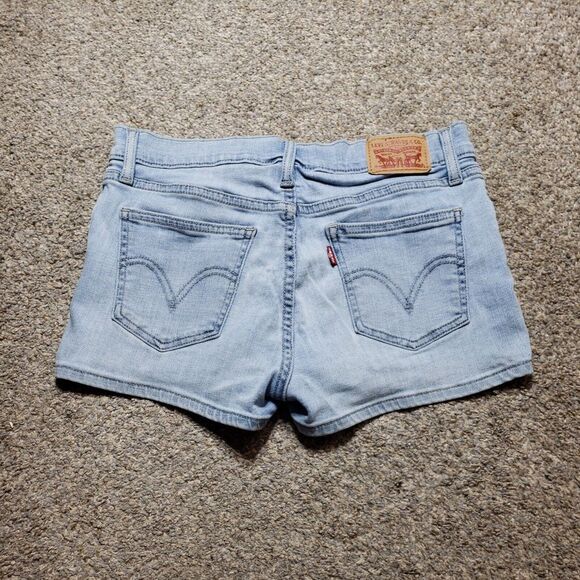 Levis Shorts Womens 28 Blue Light Wash Denim - Picture 11 of 13